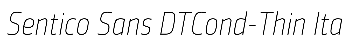 Sentico Sans DTCond-Thin Ita